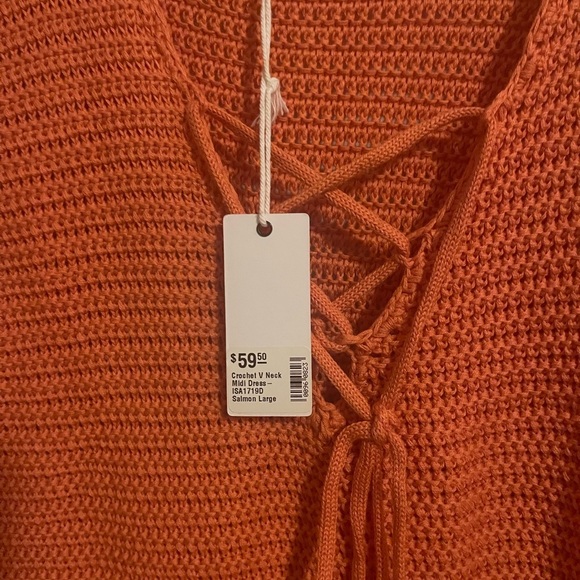 Stitch + Feather Crochet Dress Size L NWT - Picture 4 of 5